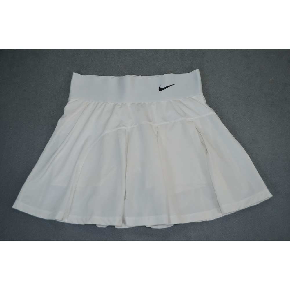 Nike Court Advantage Tennis Skort Skirt CV4707 White Pleated Dri-Fit Medium Tall